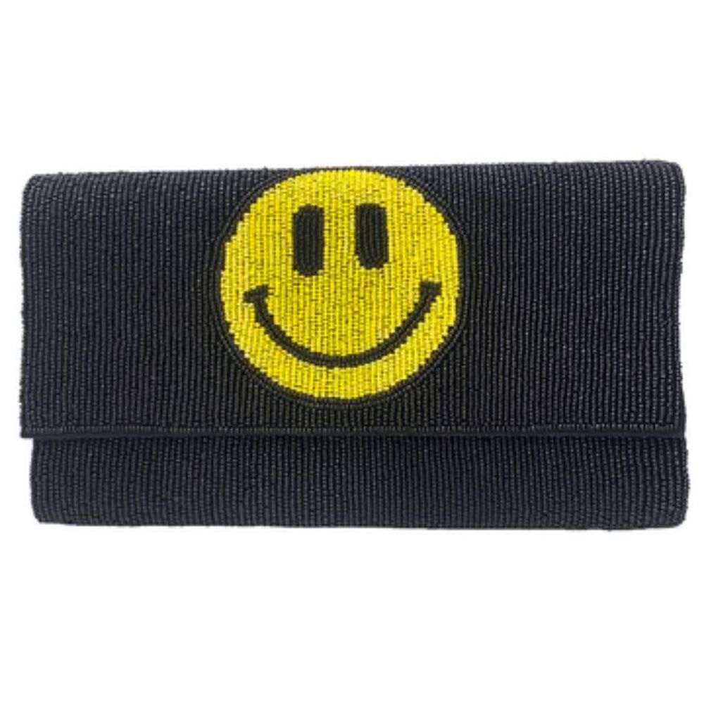 Natasha Smile Glass Beads Clutch